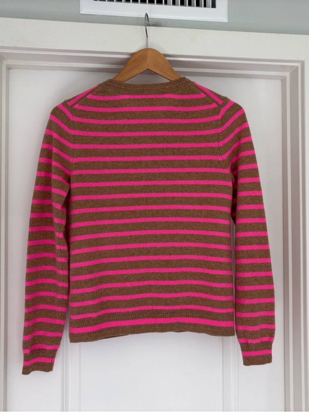 Boden 100% Cashmere Stripped Button Up Cardigan S Preppy - Picture 6 of 8